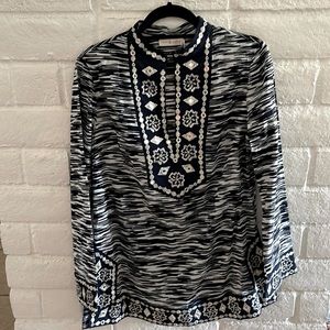 Tory Burch Navy Tunic